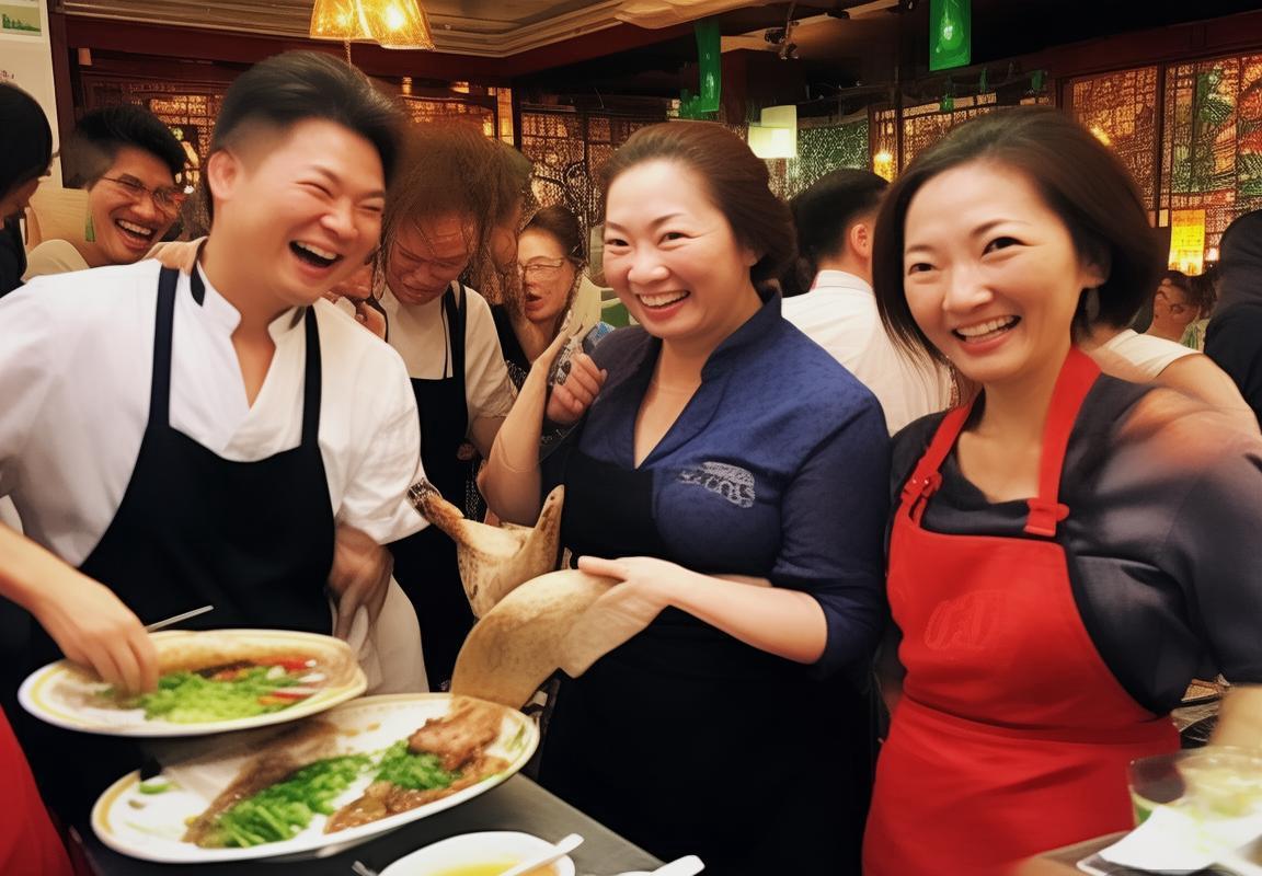 余霜与FLY队员分享北京传统美食：北京烤鸭和驴打滚